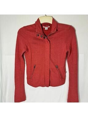 Lucky Brand Lightweight Jacket Zip Up XS Orange